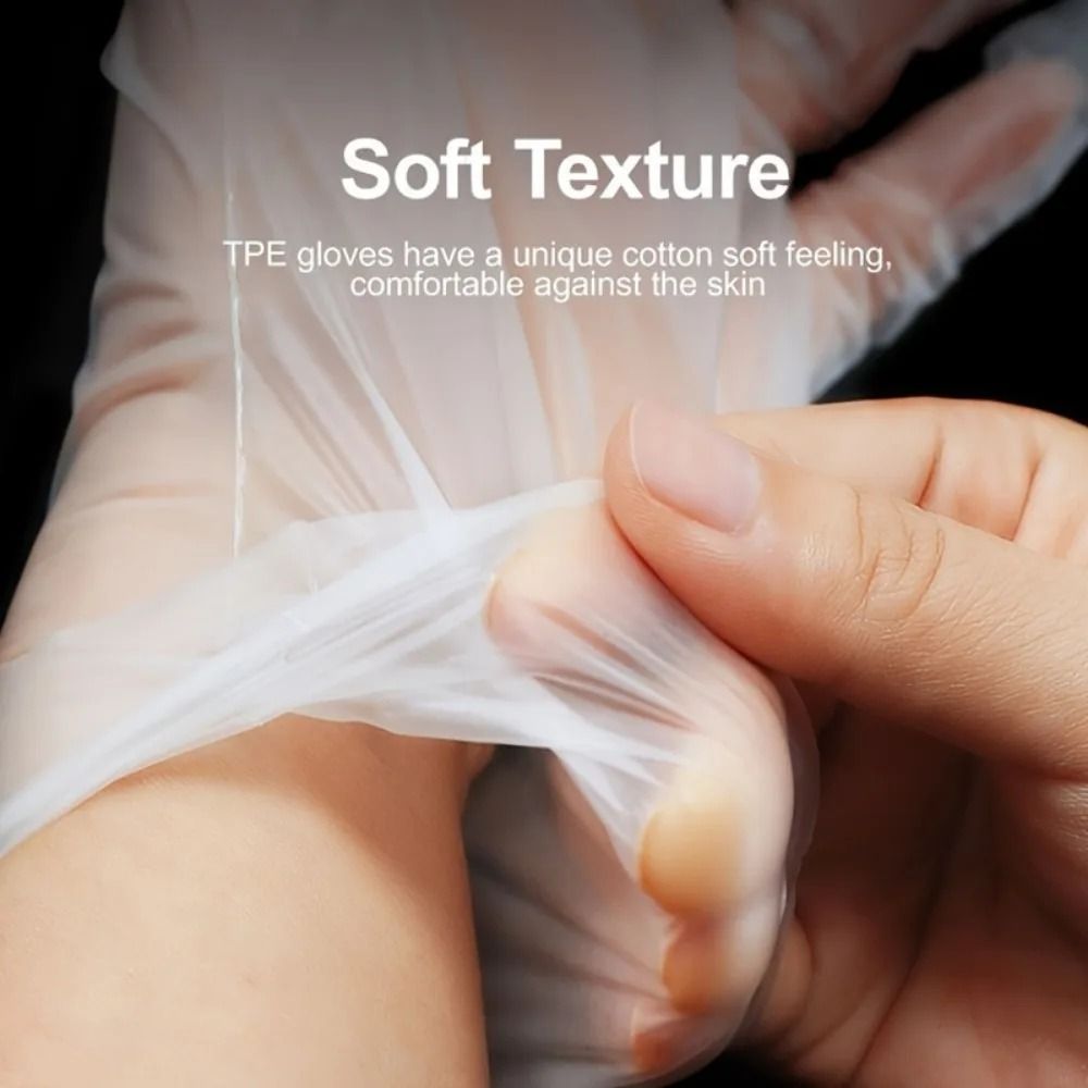 100Piece Premium TPE Disposable Gloves 1