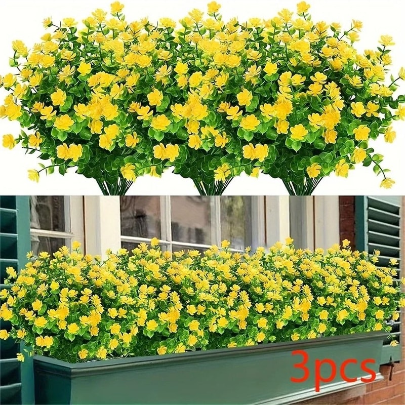 Realistic Artificial Outdoor Flowers Shrubs 3