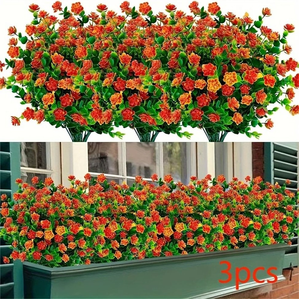 Realistic Artificial Outdoor Flowers Shrubs 10