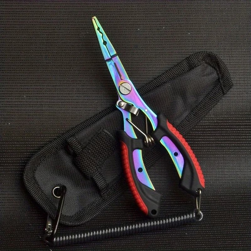 Multifunctional Colored Titanium Fishing Pliers Hook Cutter 4