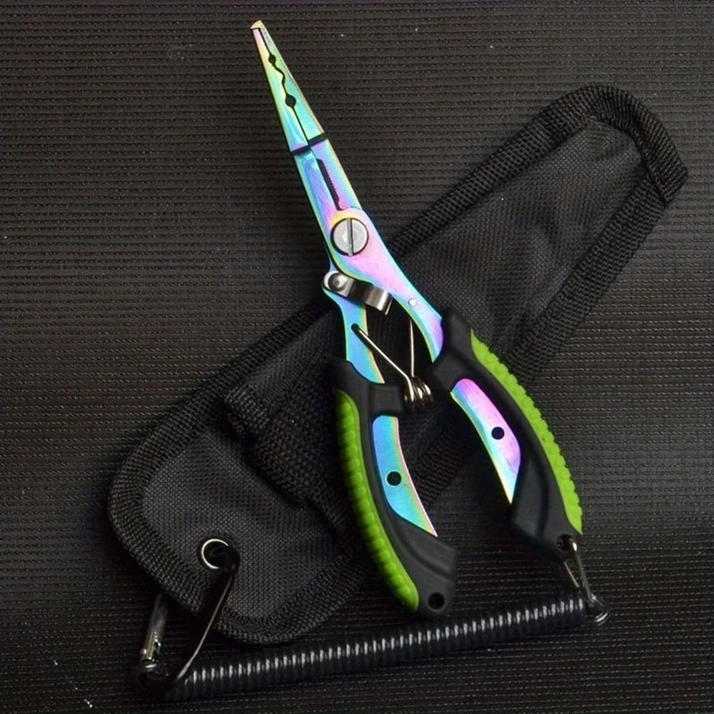 Multifunctional Colored Titanium Fishing Pliers Hook Cutter 8