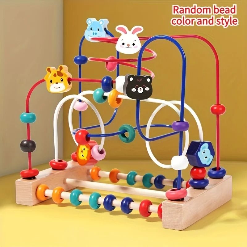 Wooden Bead Maze Puzzle Learning Toy 2