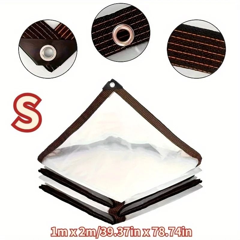 Clear Waterproof Outdoor Tarp With Seal Ring 5