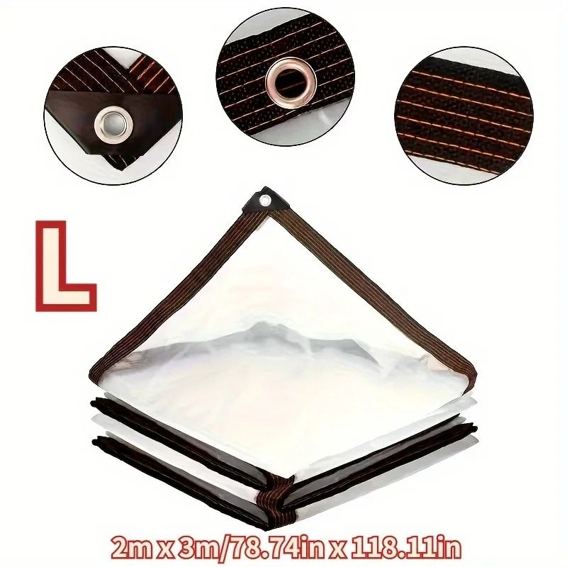 Clear Waterproof Outdoor Tarp With Seal Ring 7