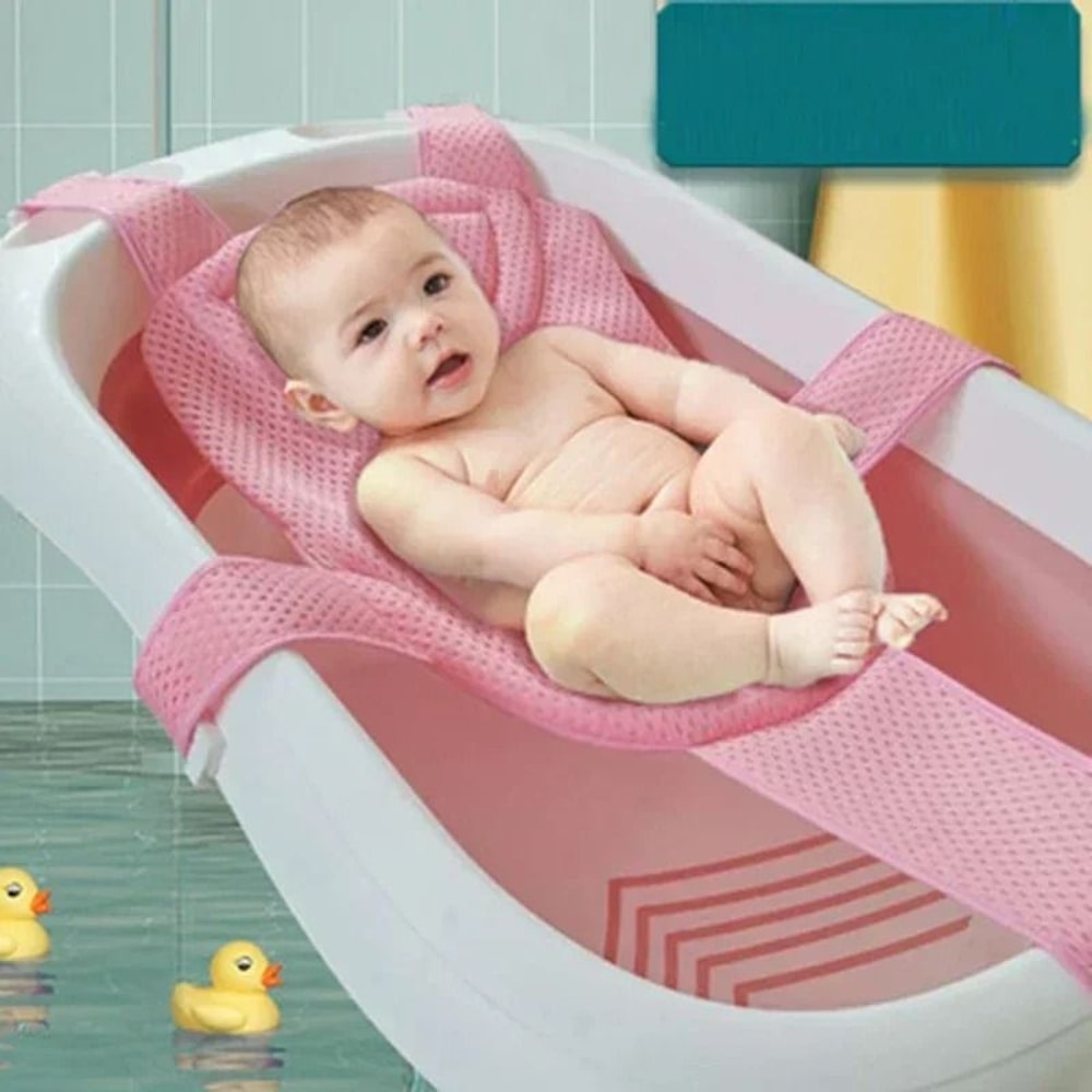 Newborn Adjustable CrossShaped Bath Net Mat 4
