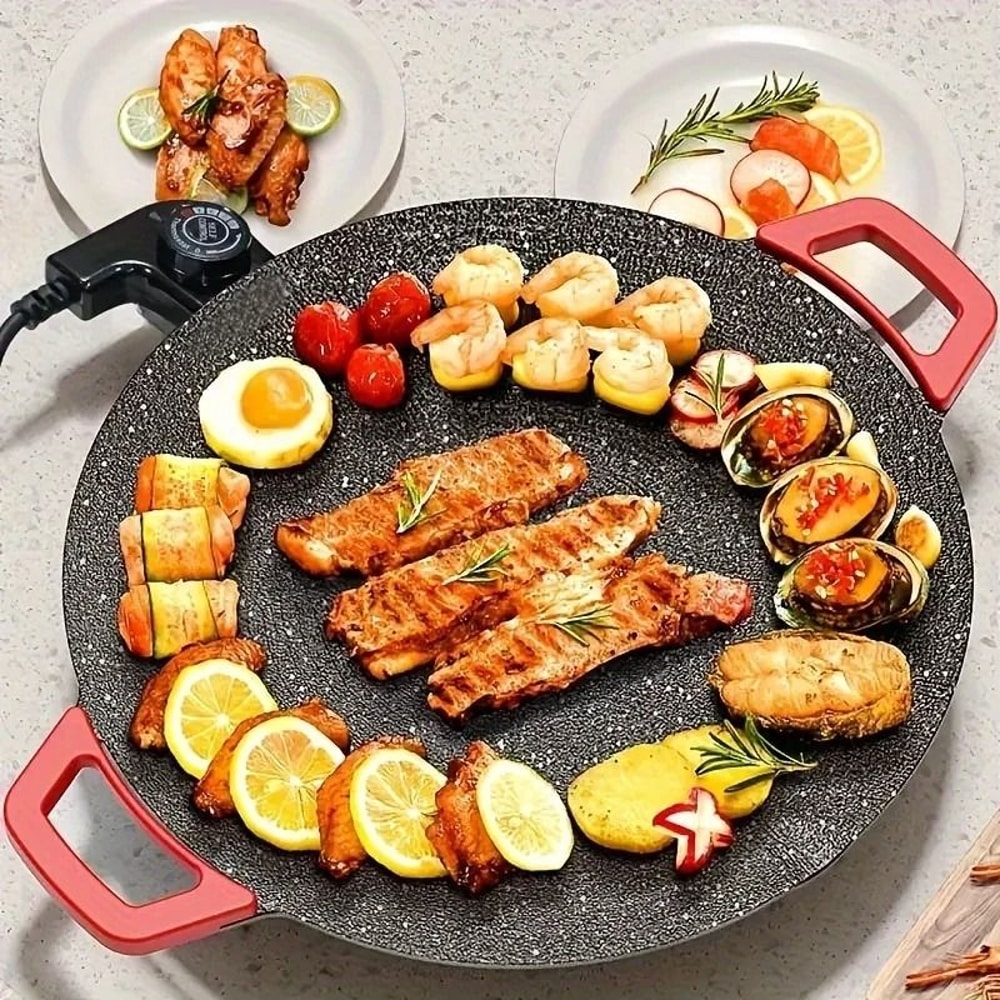 Household NonStick Electric Korean Barbecue Tray 0