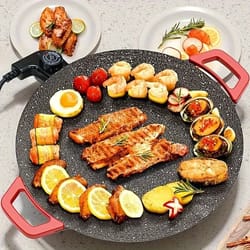 household non-stick electric korean barbecue tray