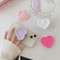 Ins Style Heart Silicone Phone Grip Bracket 1