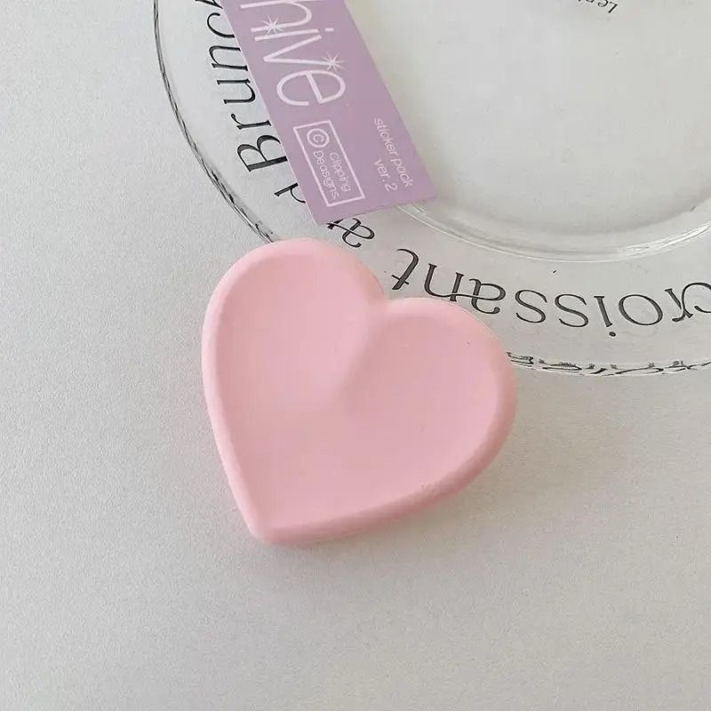 Ins Style Heart Silicone Phone Grip Bracket 8