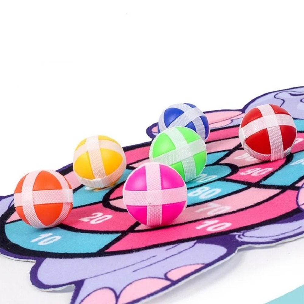 Montessori Elephant Dart Board Sticky Ball Game 4