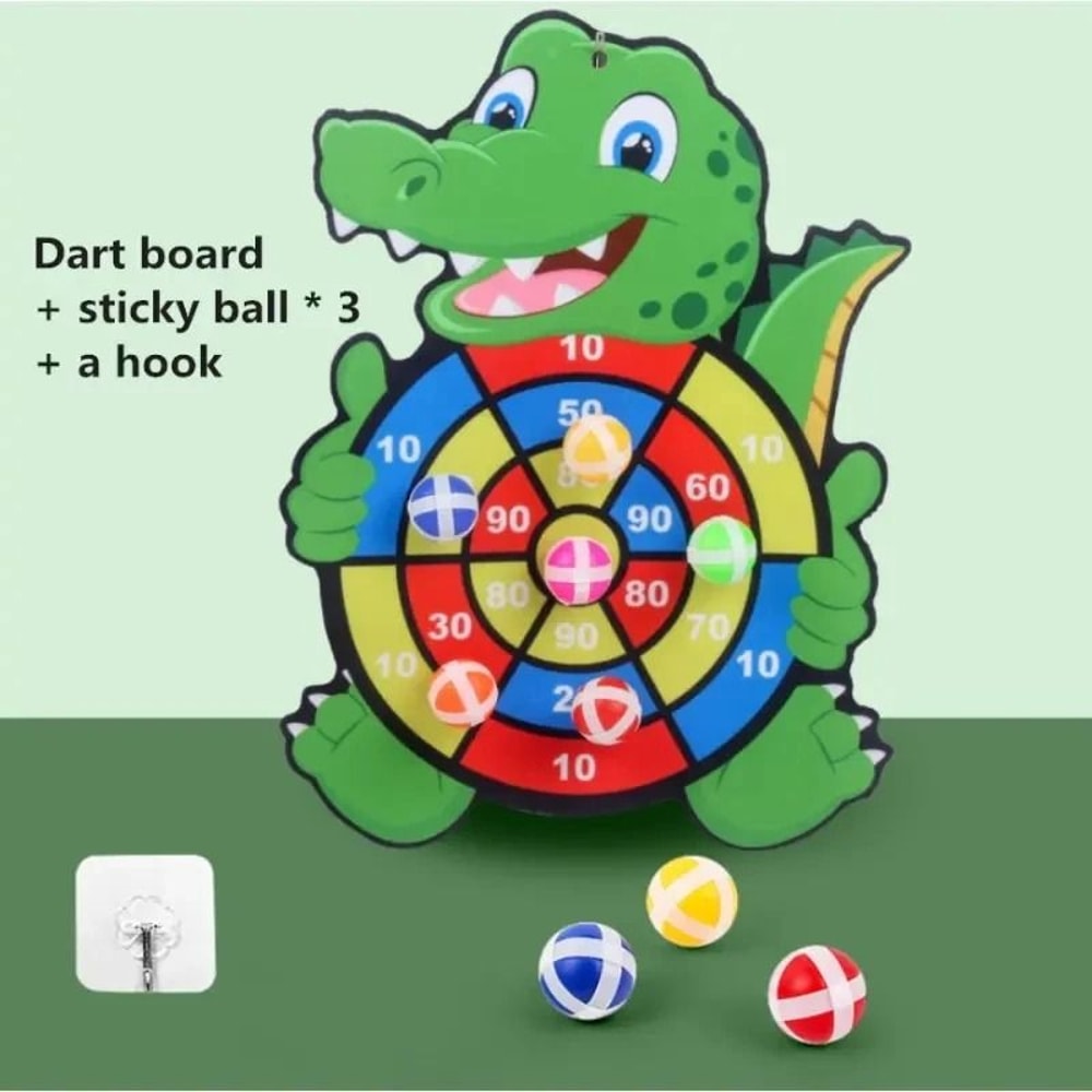 Montessori Elephant Dart Board Sticky Ball Game 8