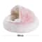Plush Round Cat Bed With Cover 3