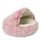 Plush Round Cat Bed With Cover 7