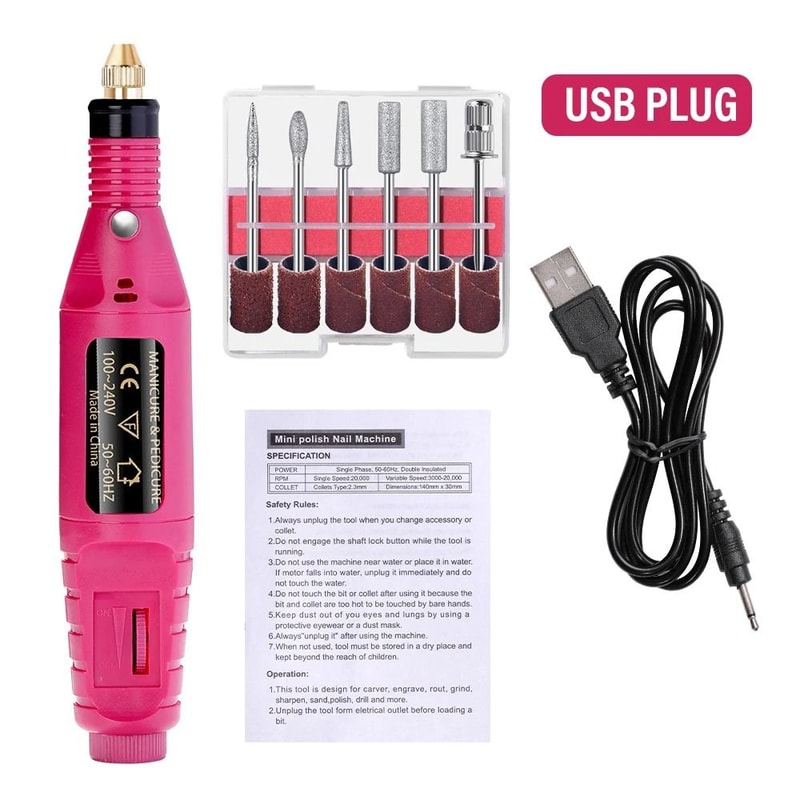 Electric Nail Drill Sander Set 13