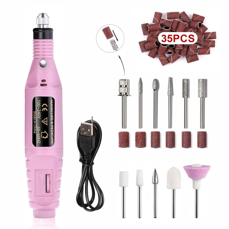 Electric Nail Drill Sander Set 19