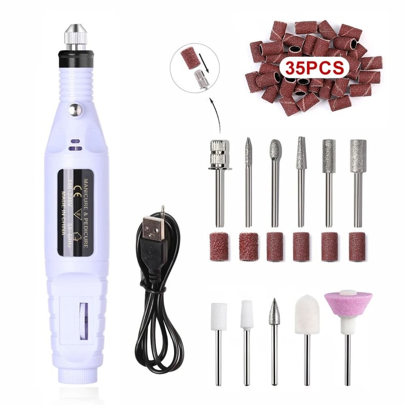 Electric Nail Drill Sander Set 20