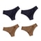 Seamless Ice Silk Low Waist Thong Panties Set Of 4 16