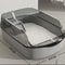 Semi Enclosed High Side Splashproof Cat Litter Box With Shield 11