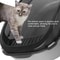 Semi Enclosed High Side Splashproof Cat Litter Box With Shield 4
