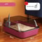 Semi Enclosed High Side Splashproof Cat Litter Box With Shield 8