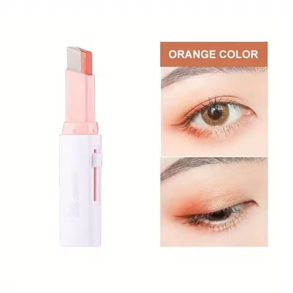 TwoColor Gradient Eyeshadow Stick ThreeDimensional LongLasting 14