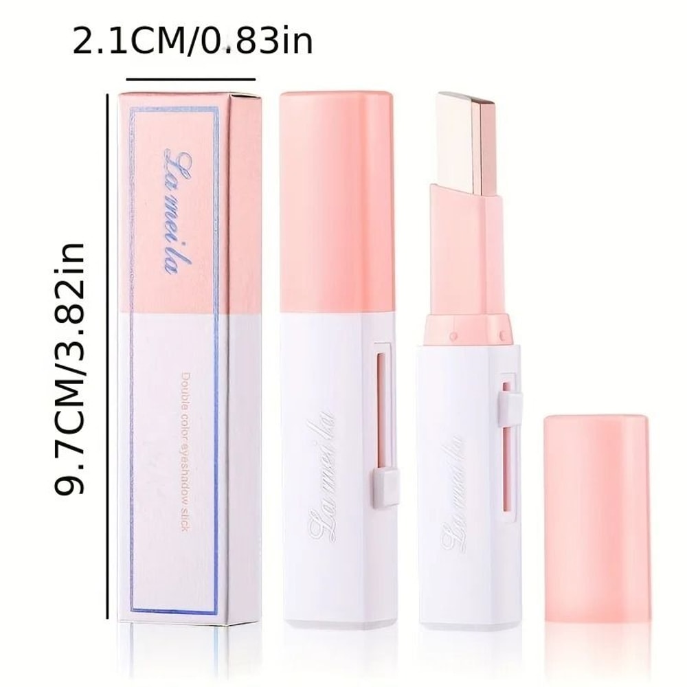 TwoColor Gradient Eyeshadow Stick ThreeDimensional LongLasting 5
