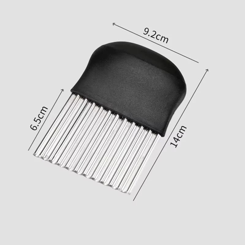 Stainless Steel Crinkle Wavy Slicer Professional French Fry Veggie Cutter 8