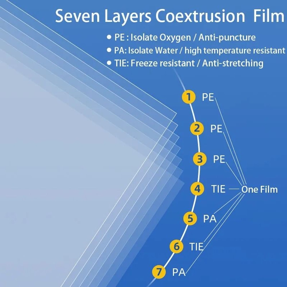 Premium Universal Food Vacuum Sealer Rolls HeavyDuty Food Storage Sous Vide 3