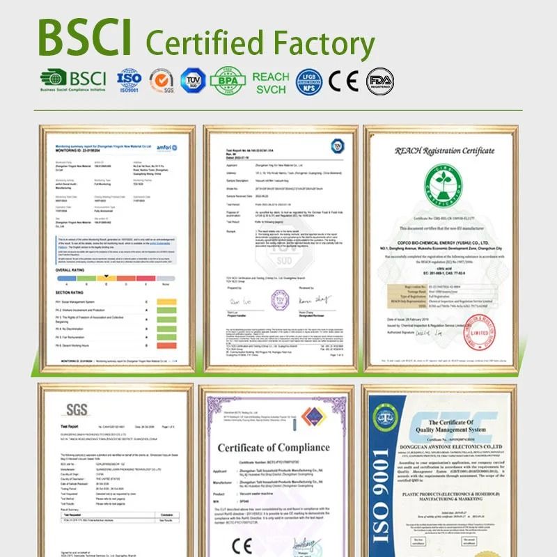 Premium Universal Food Vacuum Sealer Rolls HeavyDuty Food Storage Sous Vide 5