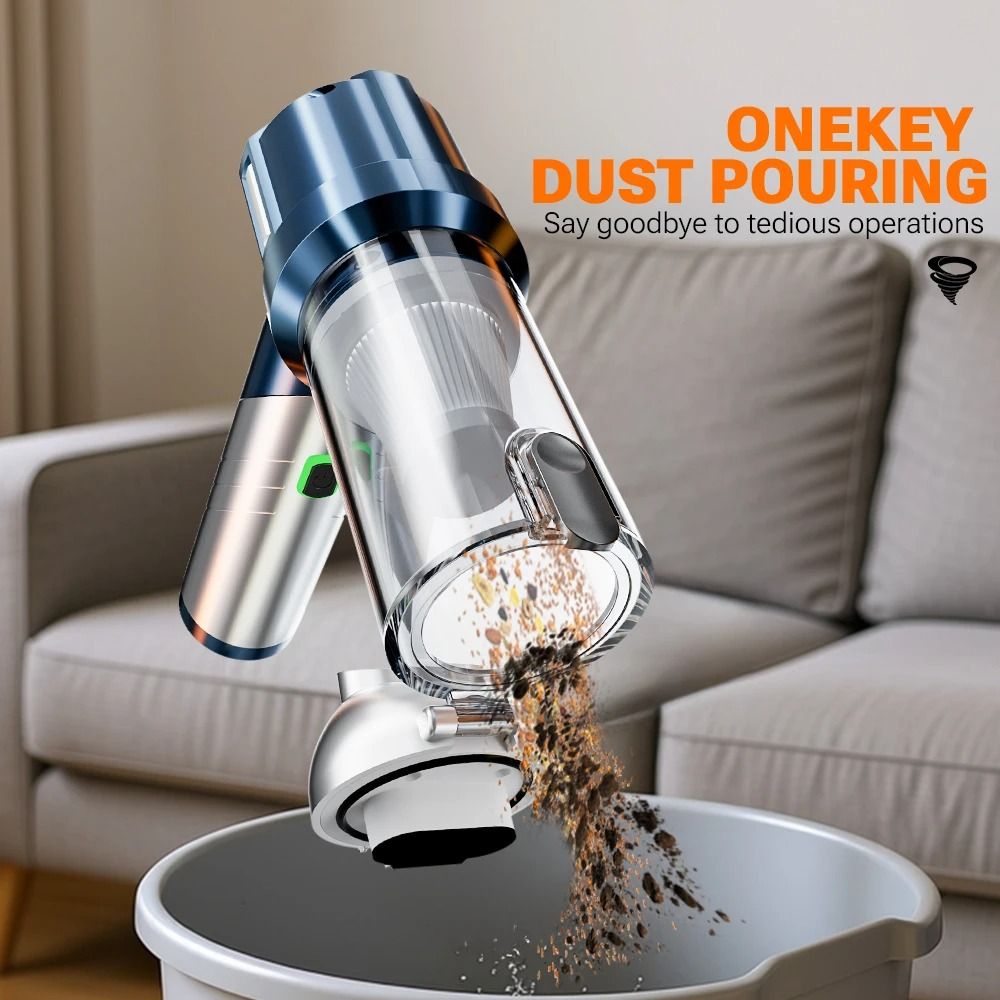 SZUK Foldable Portable Car Vacuum Cleaner HighPower Wireless Cleaning 3