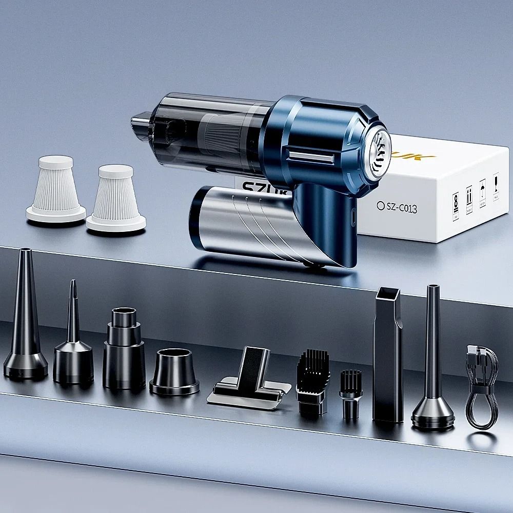 SZUK Foldable Portable Car Vacuum Cleaner HighPower Wireless Cleaning 6