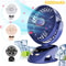 Portable MultiSurface USB Clip Fan Versatile Personal Cooling 9