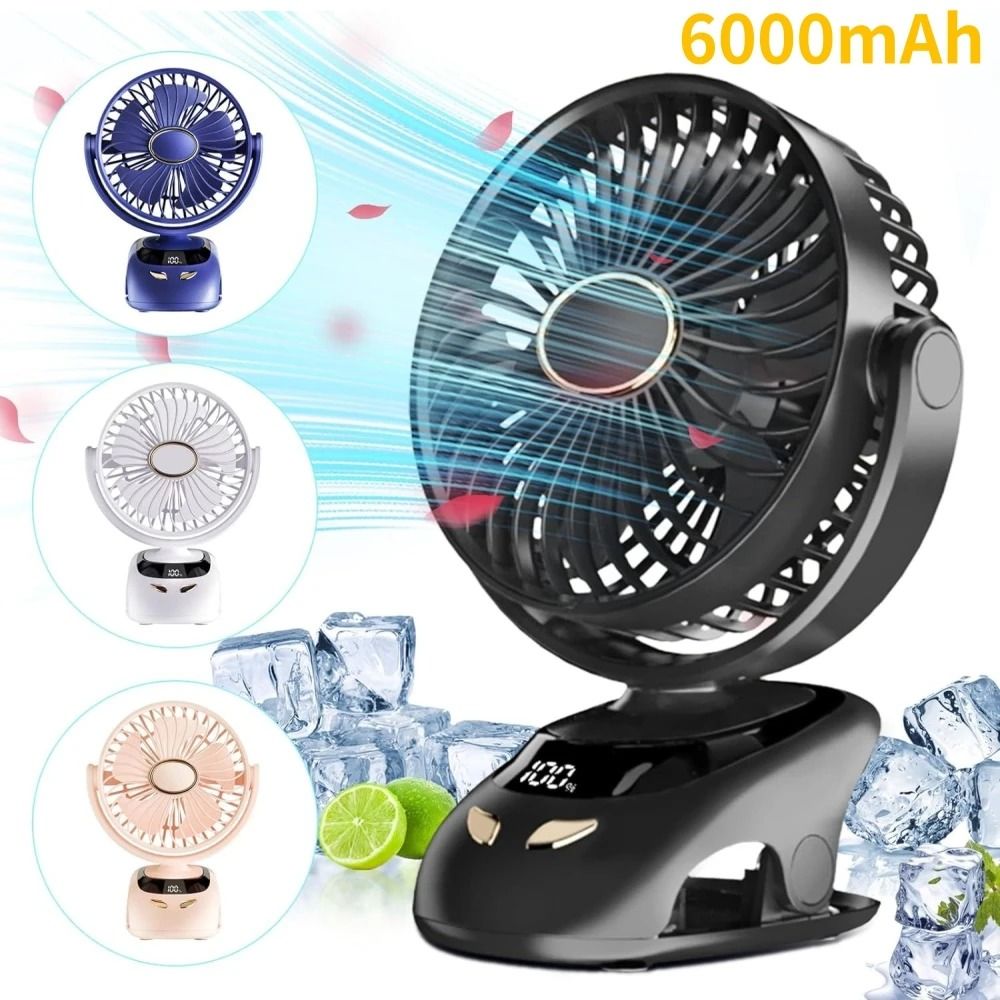 Portable MultiSurface USB Clip Fan Versatile Personal Cooling 10