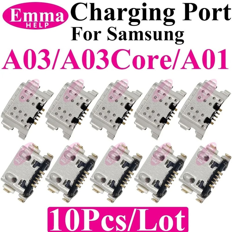 10Piece Original USB Charging Port Connector Set For Samsung Galaxy A Series 21