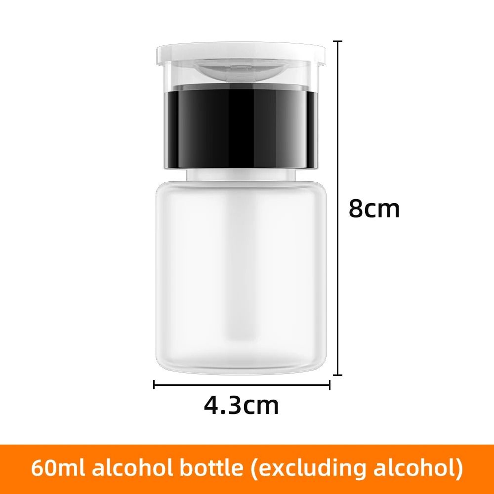 Refillable Press Pump Alcohol Dispenser Bottle Precision Cleaning Accessory 9
