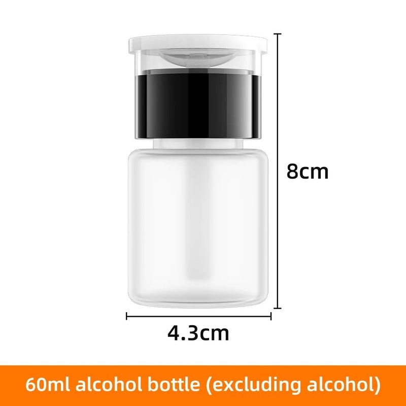 Refillable Press Pump Alcohol Dispenser Bottle Precision Cleaning Accessory 9