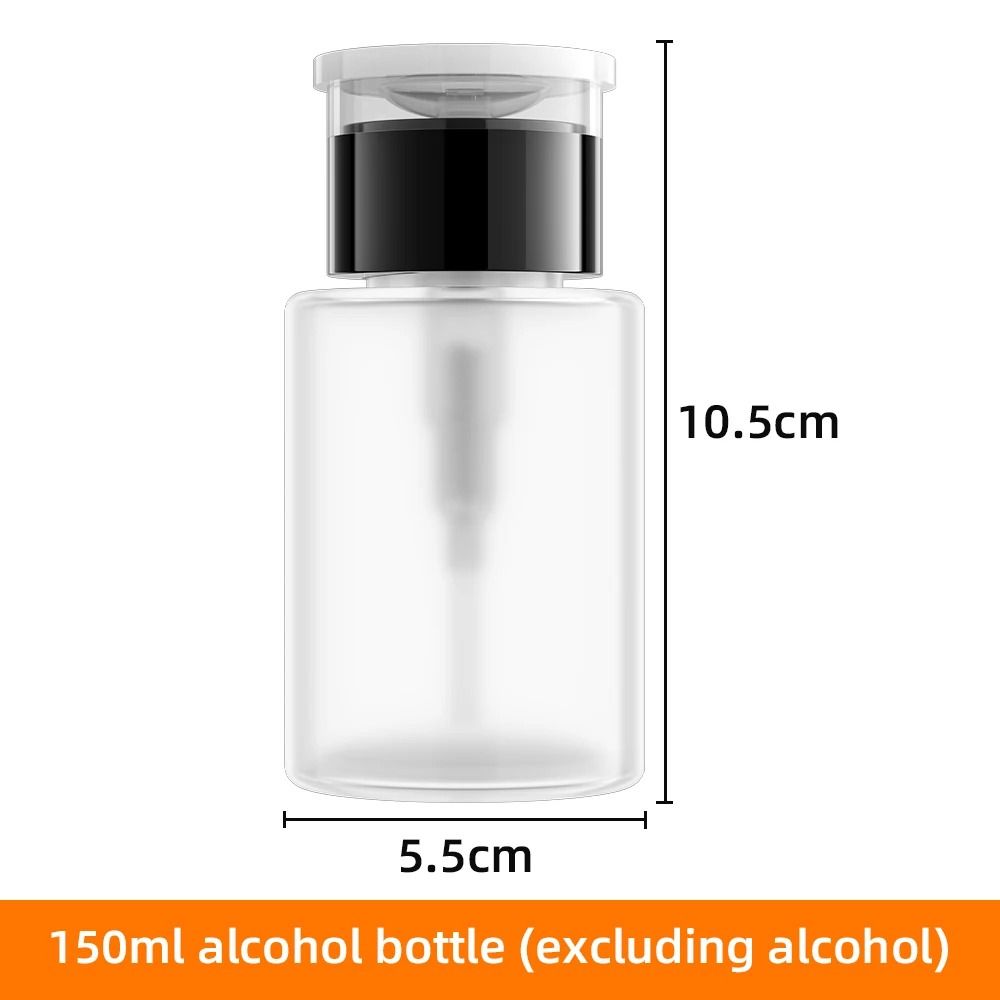 Refillable Press Pump Alcohol Dispenser Bottle Precision Cleaning Accessory 10