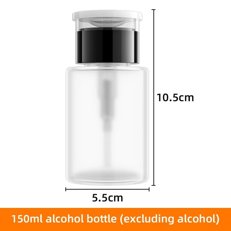 Refillable Press Pump Alcohol Dispenser Bottle Precision Cleaning Accessory 10