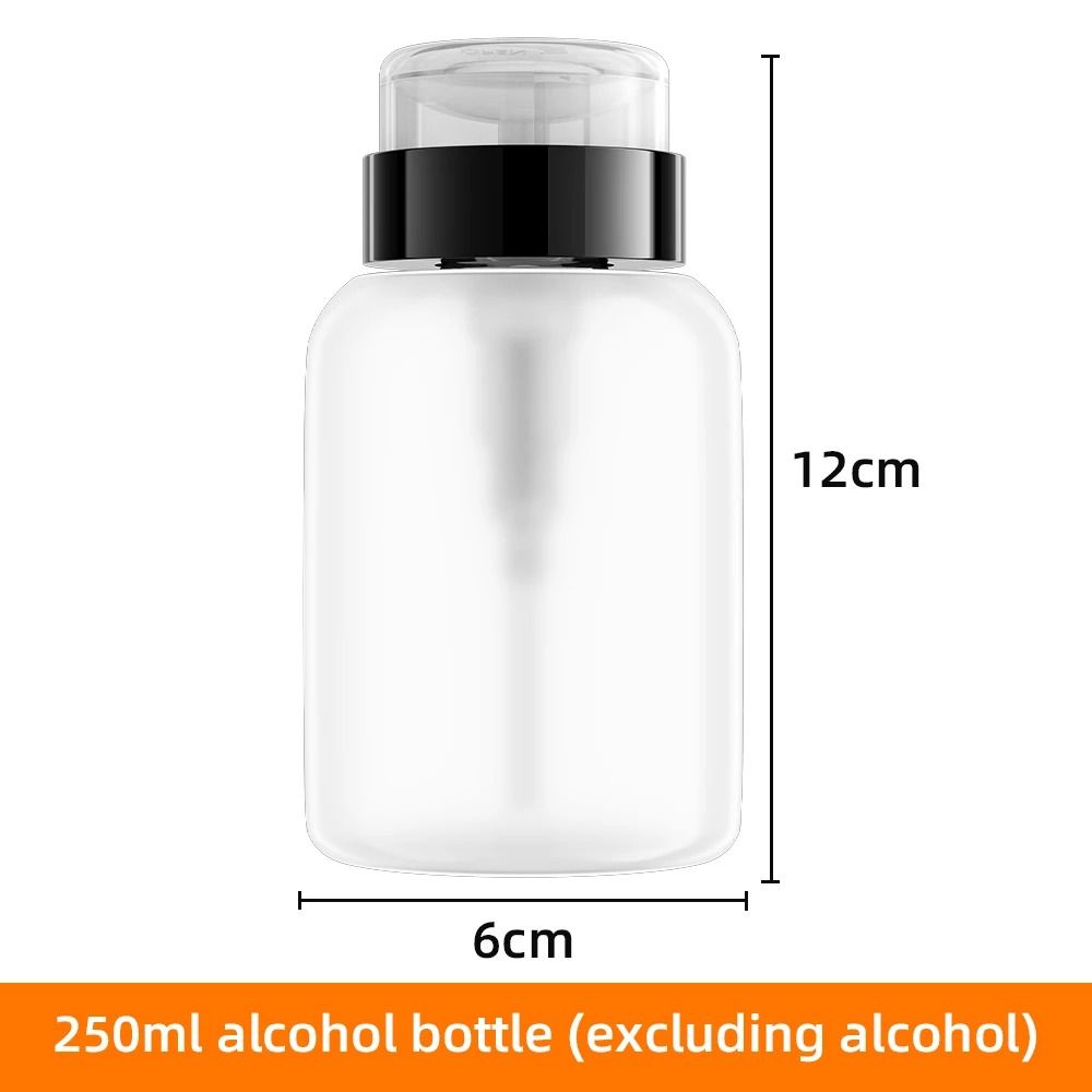 Refillable Press Pump Alcohol Dispenser Bottle Precision Cleaning Accessory 8