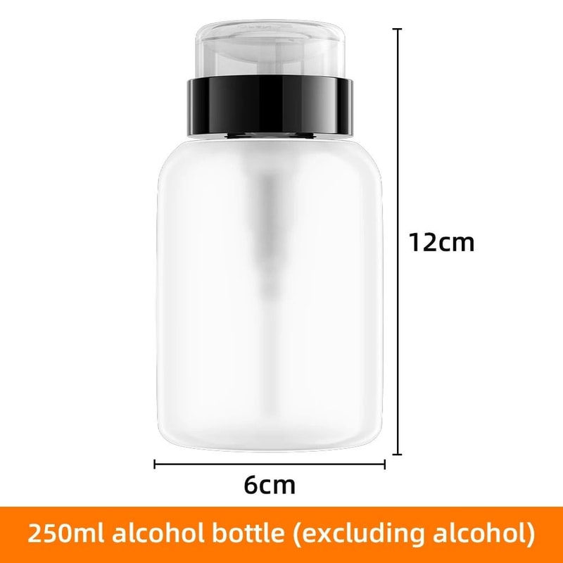 Refillable Press Pump Alcohol Dispenser Bottle Precision Cleaning Accessory 8