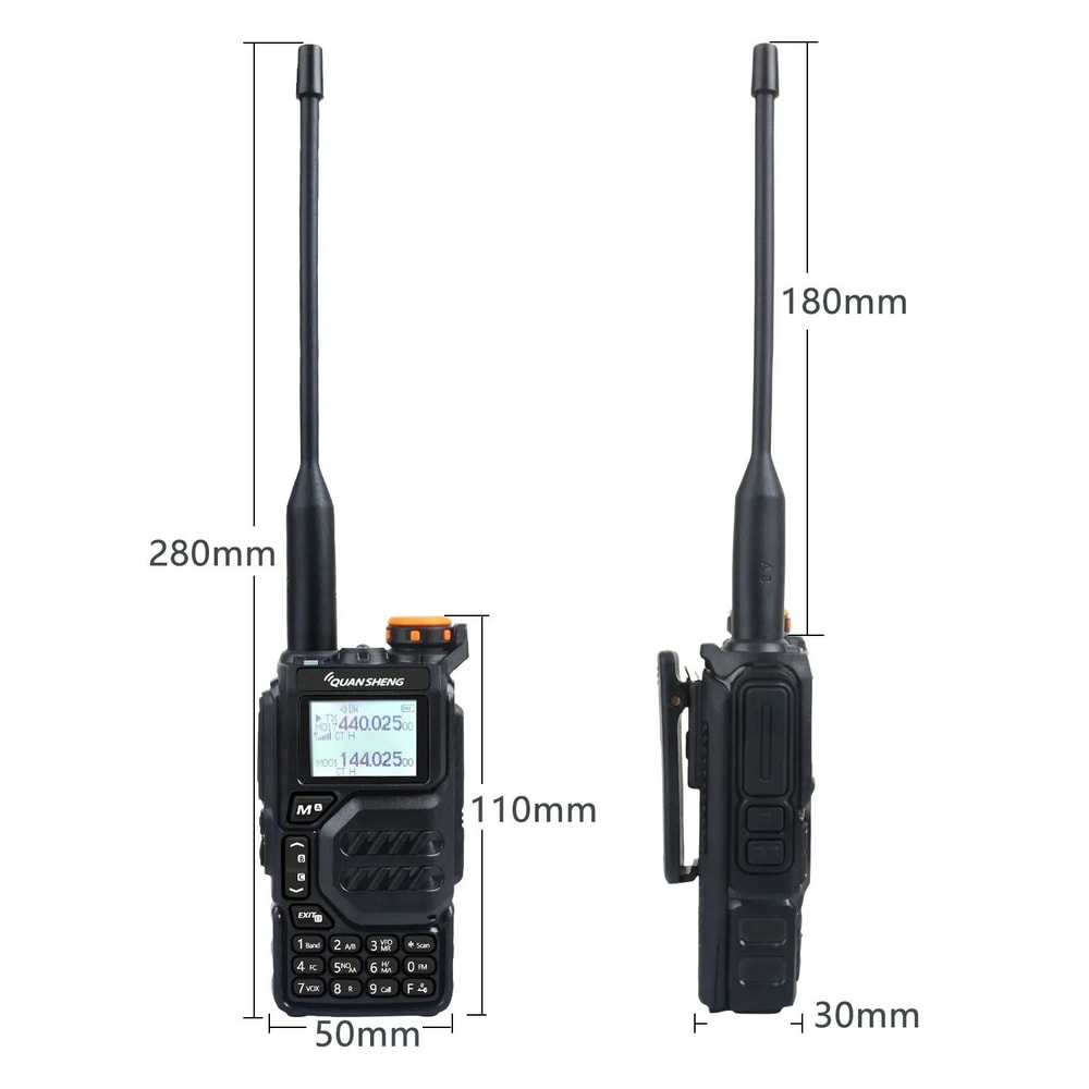 Quansheng UVK5 MultiBand Walkie Talkie Professional 5W TwoWay Radio 4