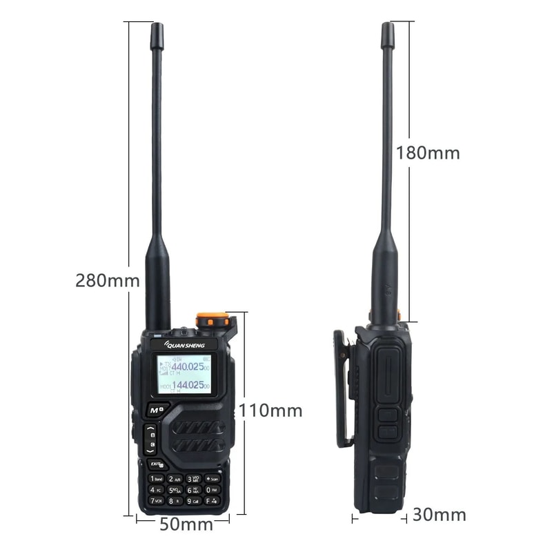 Quansheng UVK5 MultiBand Walkie Talkie Professional 5W TwoWay Radio 4