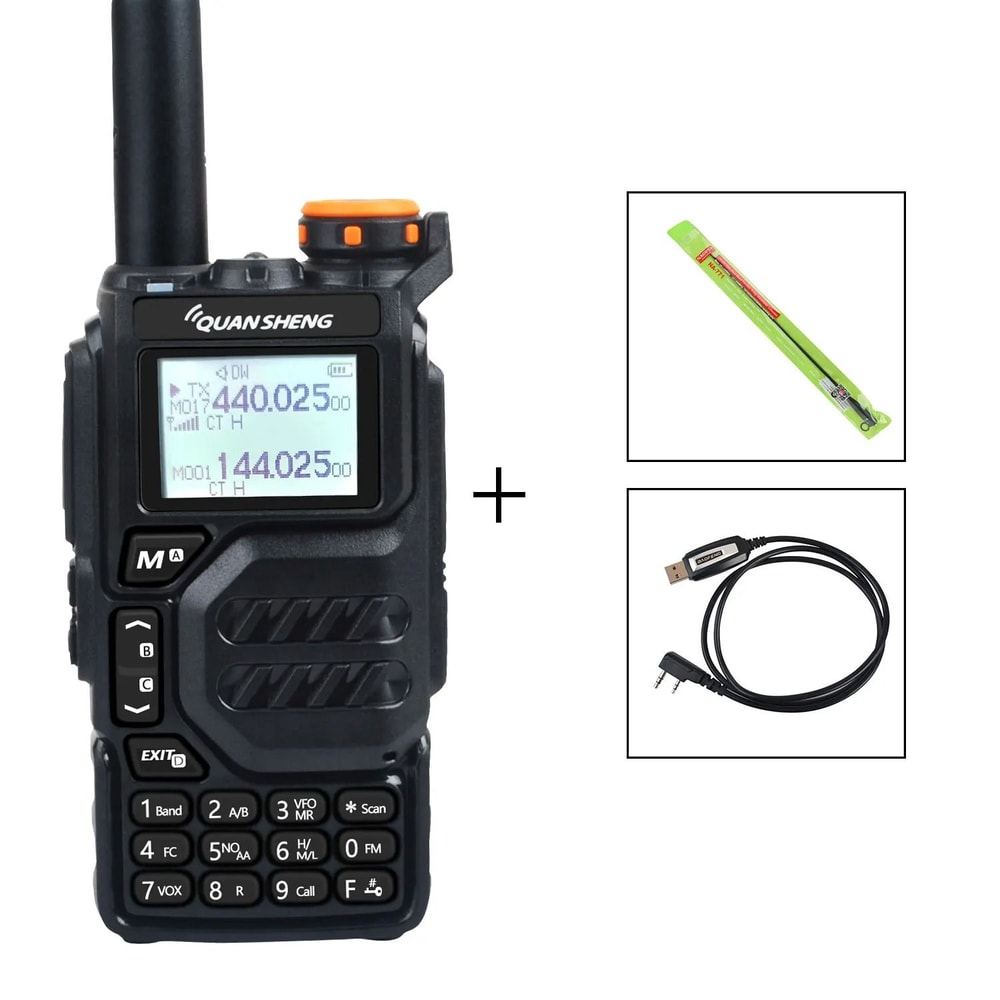 Quansheng UVK5 MultiBand Walkie Talkie Professional 5W TwoWay Radio 10