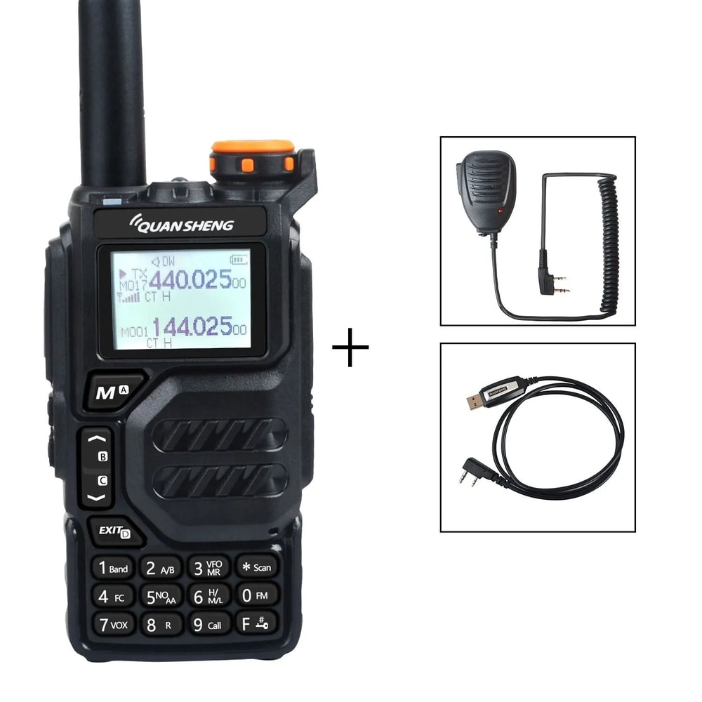 Quansheng UVK5 MultiBand Walkie Talkie Professional 5W TwoWay Radio 11