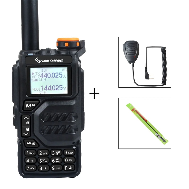 Quansheng UVK5 MultiBand Walkie Talkie Professional 5W TwoWay Radio 12