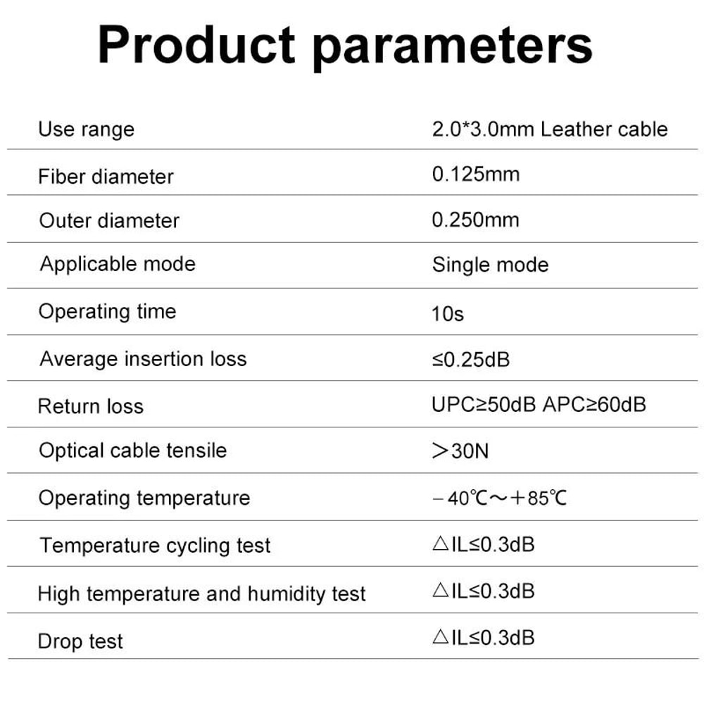 ONTi Professional FTTH Fiber Optic Fast Connector SC APCUPC SingleMode 5