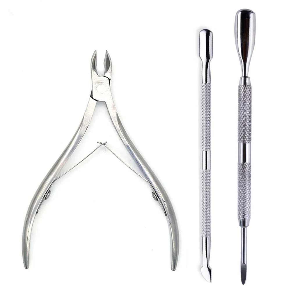 4Piece Professional Stainless Steel Manicure Kit Precision Grooming Set 20