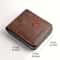Mens Vintage PU Wax Oil Leather Zipper Wallet Short Card And Coin Purse 2