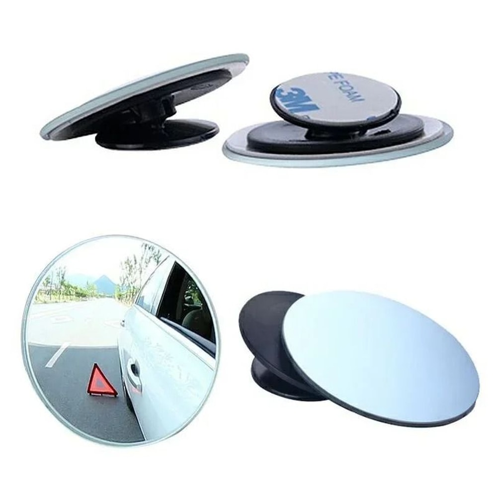 360 Adjustable Car Blind Spot Convex Mirrors Auxiliary Safety Parking Set 2