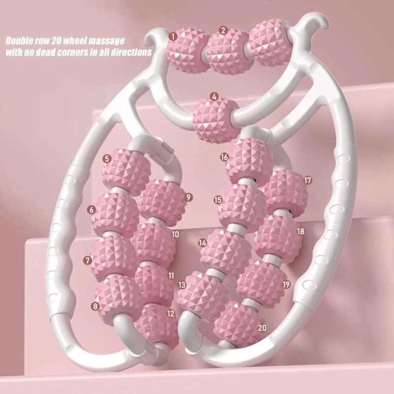 Newest 20 Wheel Annular Leg Clamp Massager Anticellulite Body Slimming Roller 3